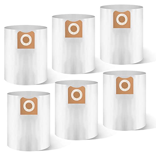 6 Pack Replacement 23743 VF3502 Vacuum Bags for Ridgid 12-16 Gallon Vacuum, Replace Part WD1950 WD1956 WD1850 WD1851 RV2400HF WD1450 WD1680 WD1270