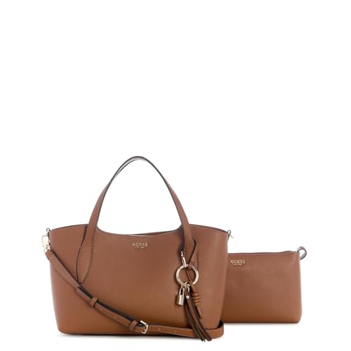 Sac GUESS Melody Satchel Caramel : le 2 en 1 pour ne plus manquer de place