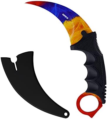 Dispatch Karambit Knife Fixed Blade Tactical Camping Tool, Outdoor Hunting Knife with Sheath and Cord, Suitable for Hiking, Adventure, Collection