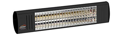 Burda Term2000 Color S Radiateur infrarouge 1000 W IP44 Couleur du boîtier Noir