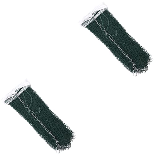 BESPORTBLE Pcs Nylon Badminton Net Metal Wire Xcm Portable for Standard Training Sun-Resistant Rope -up