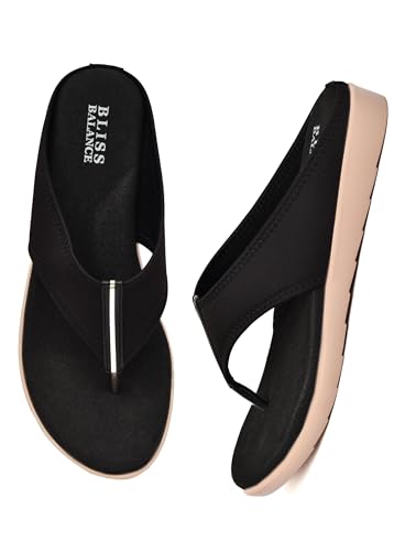 Image of Extra Soft Diabetic & Orthopedic Highcushioned Doctor Slippers|Flip-Flops Lightweight & Breathable Chappals|Comfortable Memory Foam Casual & Stylish for Women'sBB944