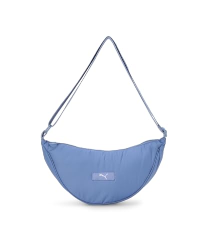 Image of PUMA Women's PLUSH Halfmoon Bag - Stylish and Compact Everyday Shoulder Bag, Zip Closure, Organized Interior, Adjustable Strap, and Signature Branding for a Sporty Look