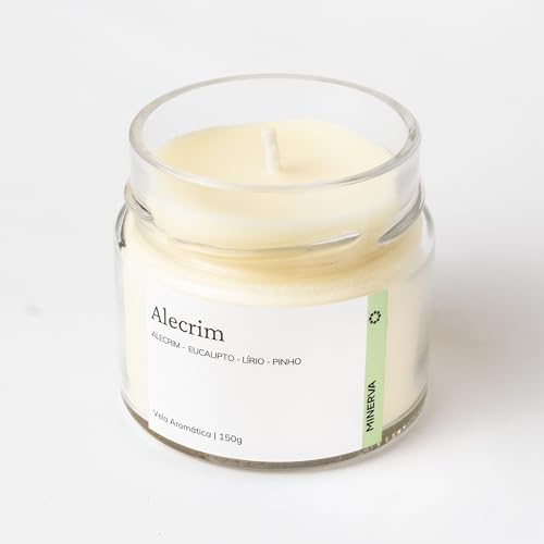 Vela Aromatica Perfumada Aroma de ALECRIM 145g - MINERVA CANDLES