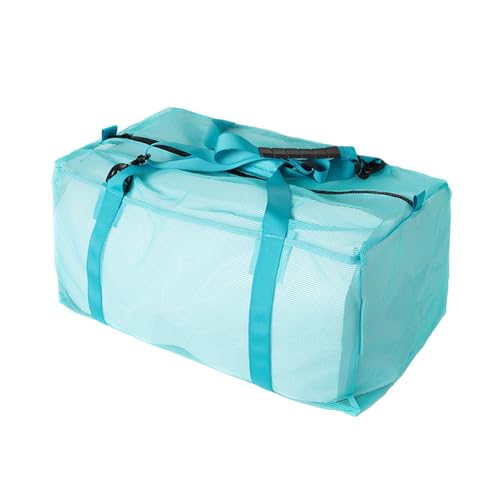 Lljsszr Mesh Duffel Bag Diving Travel Bag Snorkeling Duffel Bag Boating Kayaking Handbag, Blue