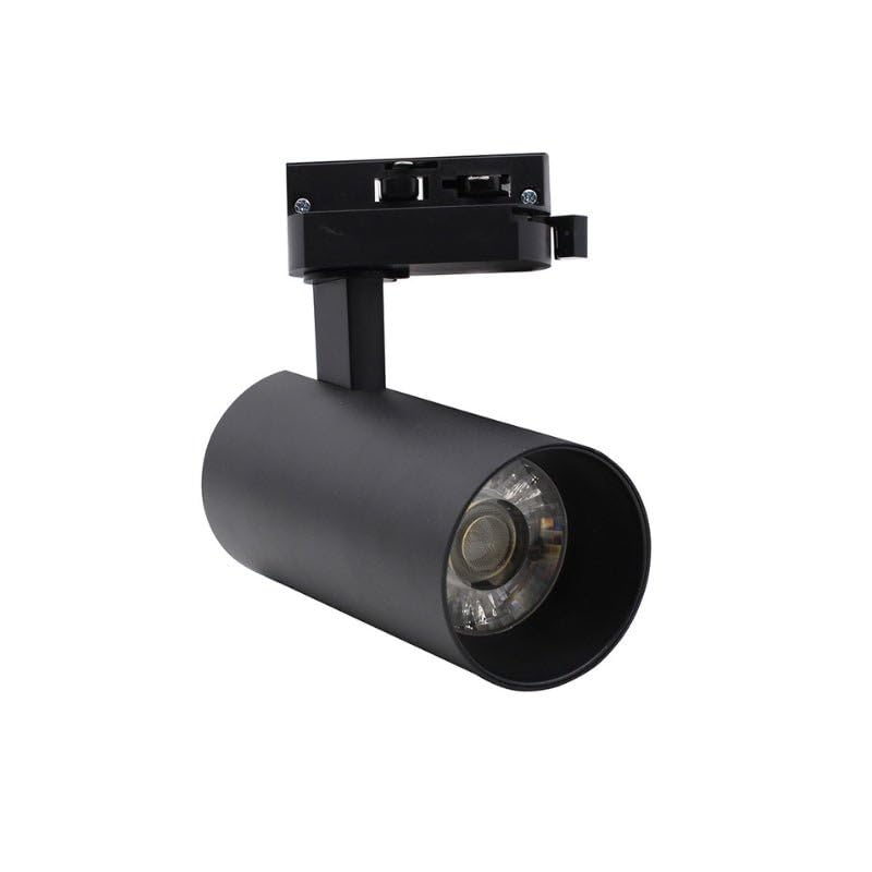 Foco LED en riel monofásico CCT 20 W 60 ° negro – 3000 K/4000 K/6500 K – SILAMP