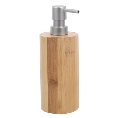 Ipetboom Wood Pump Bottle Set Pressure-Type Lotion Dispenser for Bathroom