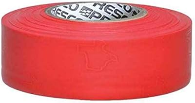 Texas Flagging Tape, Red Glo, 150 ft