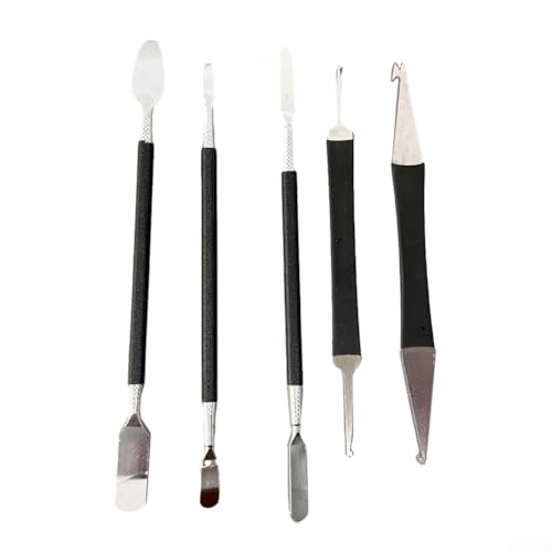 Kit de herramientas de reparación de saxofón portátil profesional de 5 piezas para flauta, clarinete e instrumentos con construcción de acero inoxidable