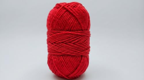 Image of Vardhman Magnus Knitting Yarn 100% Acrylic Bulky 4Ply Yarn (Pack of 1 Ball - 100g) - Knitting & Crochet Yarn for Winter Sweaters, Scarves, Blankets | Hypoallergenic, Hand Wash - Dark Red