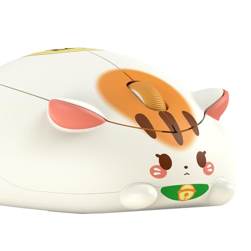 Image of Akko Cat Theme Wireless Gaming Mouse Fortune Cat, Tri-Mode Mouse BT3.0 /BT5.0 /2.4G, Cute Optical Cordless Cartoon Mice for Computer /Laptop /Desktop /PC, Compatible with Mac /Win