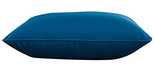 Image of QILLOWAY Outdoor /Indoor Deep Seat Cushions for Patio Furniture, All Weather Lawn Chair Cushion 24 x 24 inch 1 Set (Peacock Blue)