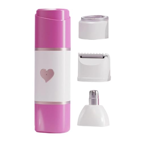 Máquina De Afeitar Eléctrica | Cortapelos Personales con 3 Cabezales de Accesorio | Recortadora De Bikini Para Mujeres - para Cabello Rostro Bikini Cuerpo Piel Piernas Belleza Viaje