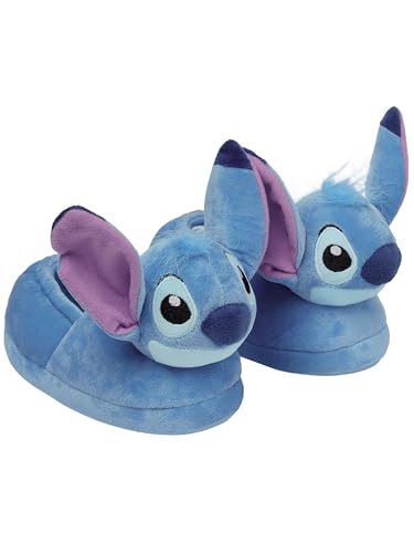 Disney Lilo Et Stitch Chausson Fille, Chausson Enfant Fille, Pantoufle Stitch 3D, Bleu 32
