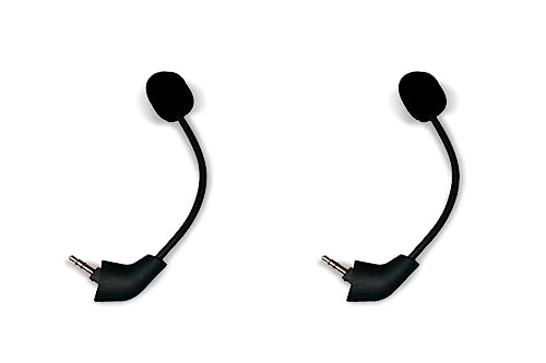 2 Pack Replacement HyperX Game Mic 3.5mm Microphone Boom for Kingston HyperX Cloud Cloud X, Cloud 2 II