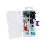 FTVOGUE 71pz Riparazione Aria condizionata Kit di Riparazione Strumento + 10pz valvole + 50pz guarnizioni Tubo + 10pzvalvole con Scatola di immagazzinaggio