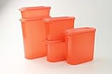 Spülmaschinenfest Tupperware Eidgenossen 2,3L + 1,7L + 1,1L (2) + 500 ml lachs FBA 36592