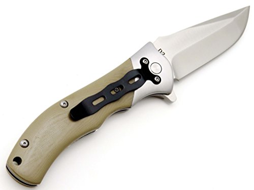 Ccanku C0555 Folding Knife, D2 Steel Blade G10 Handle Edc Knife For Outdoor,Hunting,Camping,Surviva-Gray … … … … #TOP2