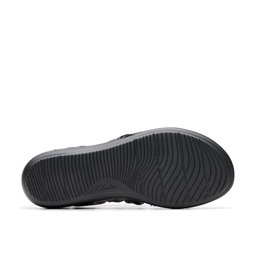 Clarks Clarks Collection Women's Laurieann Rena Flat Sandal, Black Combi, 8.5 Medium US