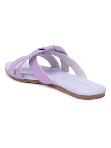 Image of Women's Tread Flat Sandals Lightweight & Flexible Comfortable Design Anti-Skid Sole Versatile Style For Girls /Ladies