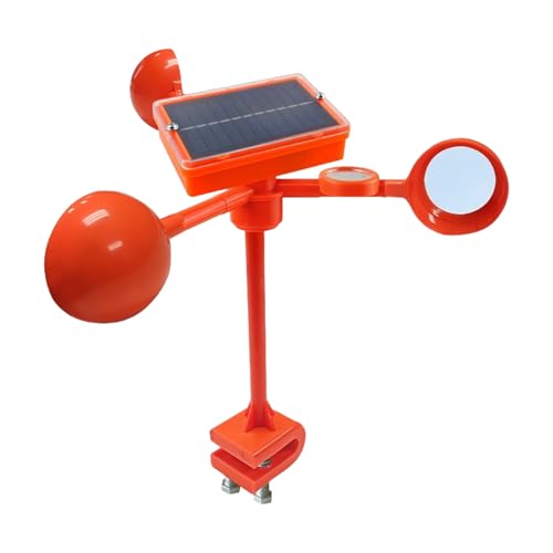 Repulsif Oiseaux Solaire Rotation 360 Degrés - Solaire Anti Oiseaux pour Extérieur,Dispositif Étanche Anti-Pigeons pour Jardin Toit Camping Pelouse Cour...