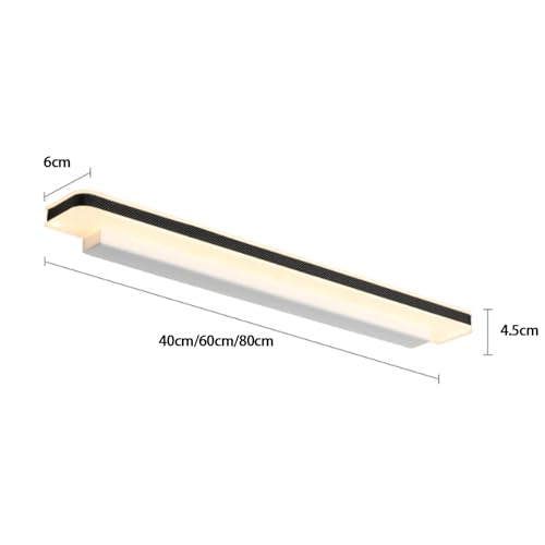 Espejo luz de pared LED rectangular para eliminar sombras en el baño 6