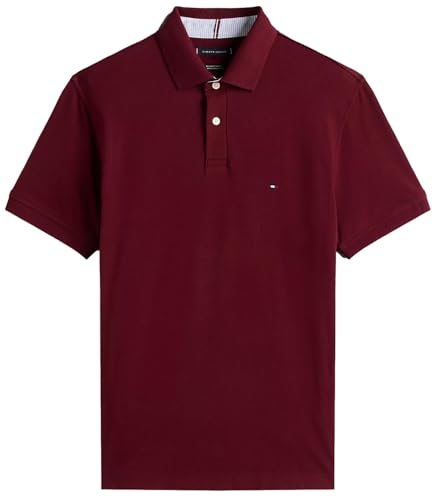 Image of Tommy Hilfiger Men's Short Sleeve Cotton Pique Polo Shirt in Regular Fit 2024 Collection