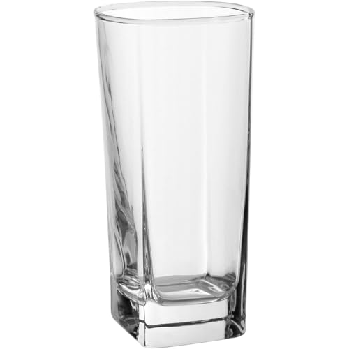 JOGO 6 COPOS ÁGUA SUCO UÍSQUE ALTO HOME&CO VIDRO 260ml 14x6x6cm TRANSPARENTE
