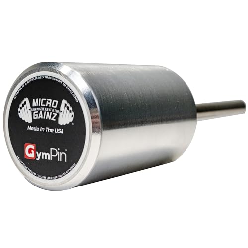 Micro Gainz GymPin Weight Stack Extender Pin for Cable Machine & Home Gym Designed for Weight Lifting & Strength Training Allowing Additional Olympic Weight Plates Made in The USA (Size 3/8)