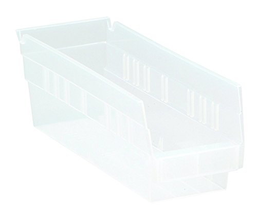 Quantum Storage K-QSB101CL-10 10-Pack Plastic Shelf Bin Storage Containers, 11-5/8