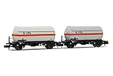 DB, 2er Pack 2-Achsen Gas-Tankwagen 