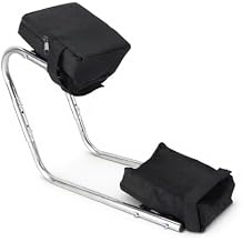 Garden Kneeler and Seat, Stainless Steel, Ergonomic for Gardening Work, Sturdy Gardening Tools for Seniors