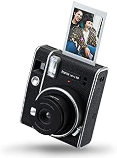 Fujifilm Instax Mini 40 Instant Camera Including 10 Shots - Black