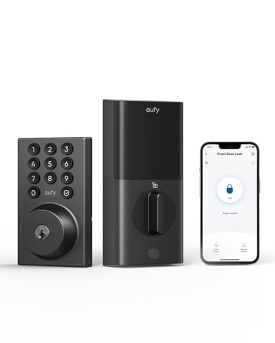 eufy Security Smart Lock C30, Keyless Entry Door Lock, Built-in WiFi, Black