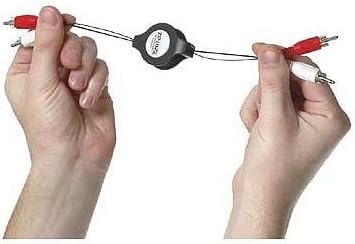 zip-audio-rc2ステレオRCA M / F Retractable拡張子ケーブル