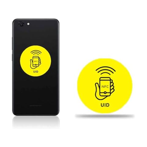 13.56 MHz UID Writable Rewritable Clone IC Smart Keychain, RFID Blank Sticker for Access Control Key Sticker Rewritable Compatible with MIFARE Classic 1K (2 PCS) Cover