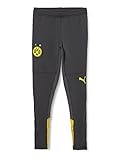 PUMA BVB Training Pants Jr w Pockets w Zip Legs, Asphalt, 152