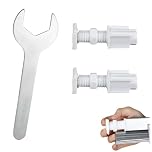 No Drill Blinds for Windows, 2PCS White Brackets with Wrench, Rental-Friendly Solution for Apartments and Dorms, Easy Installation Without Screws or Drilling