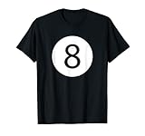 Funny 8 Ball Magic Eight Ball Billiards Pool Black T-Shirt