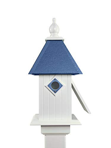 Paradise Birdhouses - Cathedral Bird House (Cobalt Blue) #TOP18