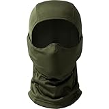 Qavctw Taktische Sturmhaube Maske Militärtraining Kapuzenmaske Schießen Vollgesichtsmaske Reiten Wandern Paintball Angeln Jagd Kopfbedeckung Maske Männer Frauen Outdoor Atmungsaktive Kopfbedeckung