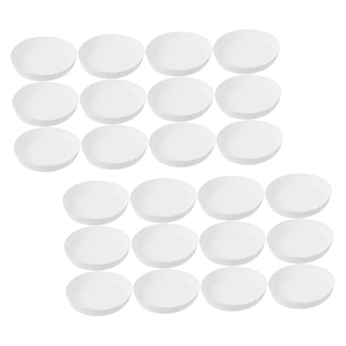 Cabilock Tapas Desechables Para Vasos De Papel De 65 Mm, 200 Unidades, Biodegradable, Resistentes y Apilables, Para Bares y Restaurantes, Uso Seguro e Higiénico