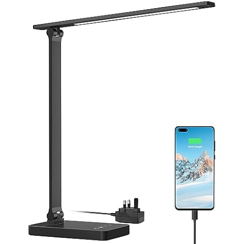 Lepro LED Desk Lamp with USB Charging Cover