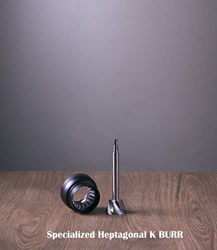 1Zpresso K-Ultra Manual Coffee Grinder Iron Gray With Assembly Consistency Grind Stainless Steel Conical Burr, Foldable Handle, Numerical External Adjustable Setting, All-Round Grinder #TOP2