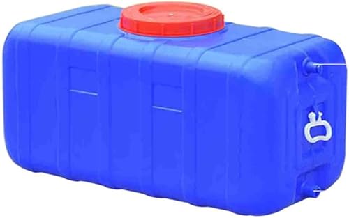 YXCUIDP Water Tank Water Storage Container with Faucet,PlasticFood Grade Outdoor Water Tank for Outdoor Camping, Household Emergency Water Tank(Blue,100L)