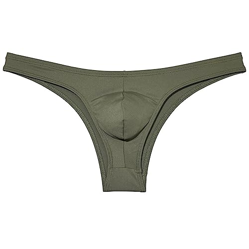 Men's Second-skin Feel Bikini Briefs Underwear Absorbent Skimpy Briefs Hipster Half Hip Sports Underpants