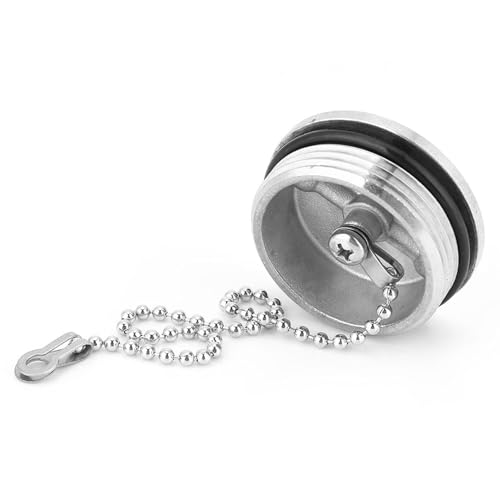 Polished Boat Fuel Tank Cap - Deck Fill Filler, Port Marine Hardware