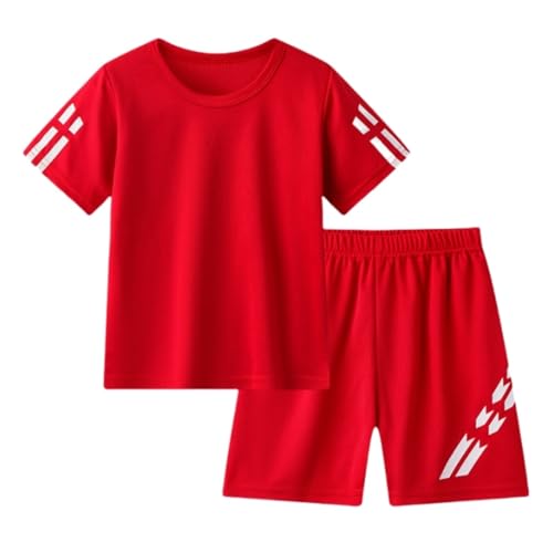 Generisch Survêtement pour enfant garçon - Survêtement à manches longues - Tenue de sport pour enfant et bébé - Printemps - Été - Manches courtes -...