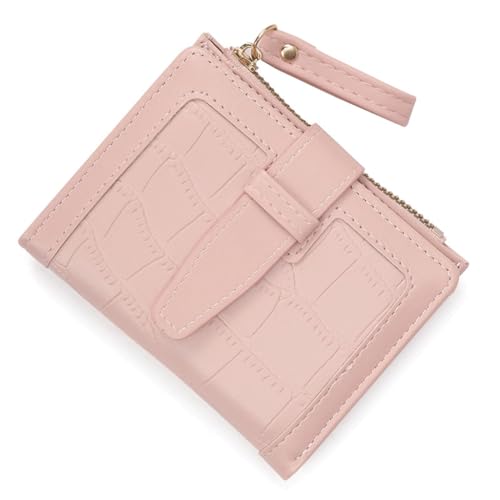 Fashion Leather Purse Women Solid Color Credit Card Holder Bags Small Wallet Money Bag Purse Card Holder(D)