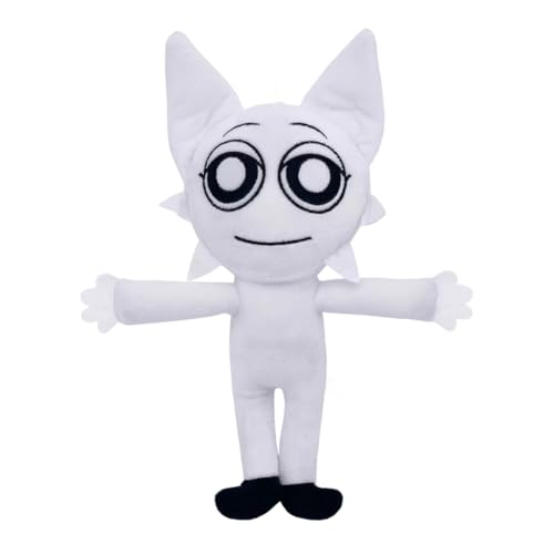 Image of White Standing Sprunki Plush Toy